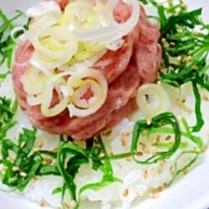 定番 刻み大葉とねぎとろ丼 レシピ 作り方 By Popotan33 楽天レシピ